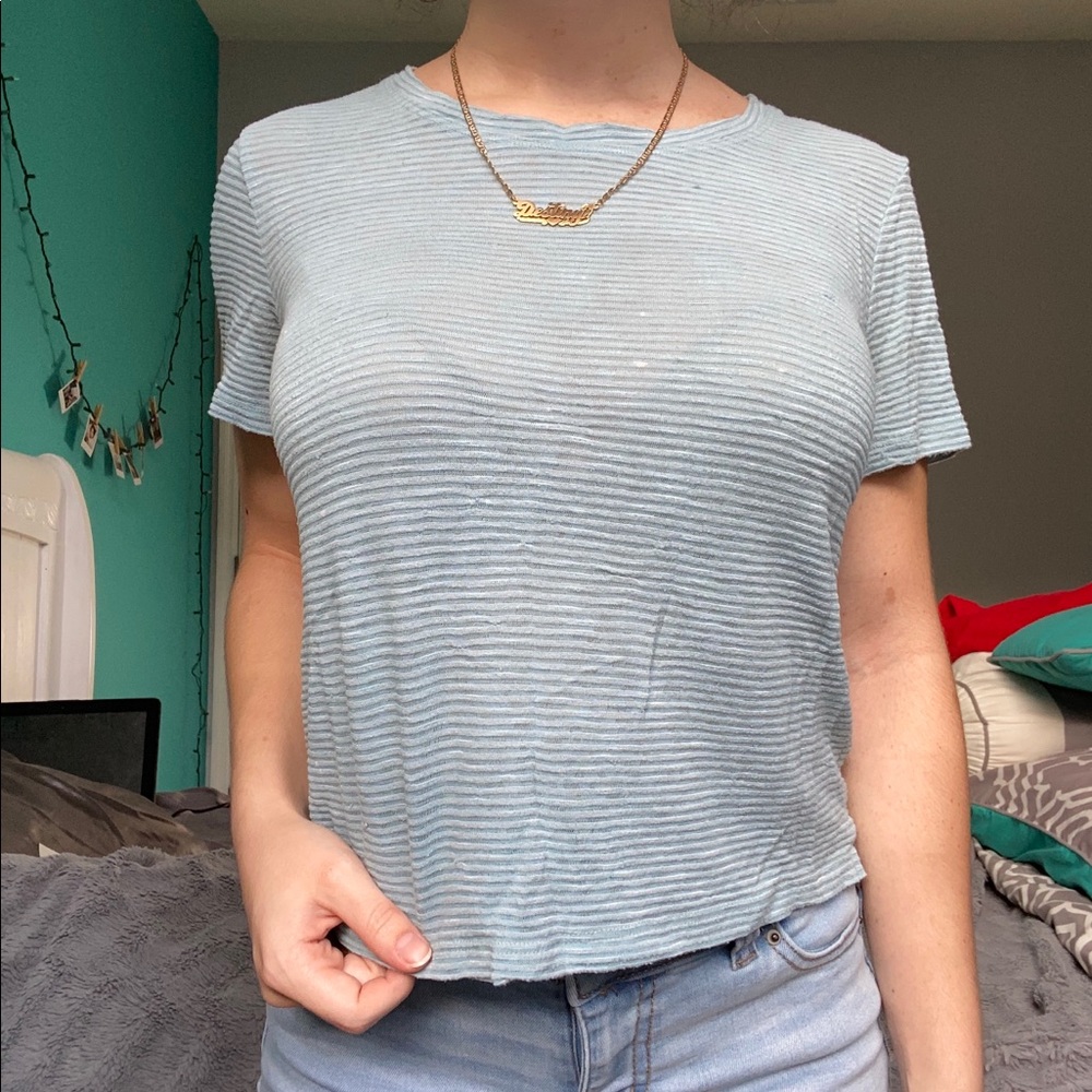 AQUA AEROPOSTALE T-SHIRT